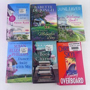 Lot of 6 Mixed Authors and Mixed Variety Paperback Lot Romance Books